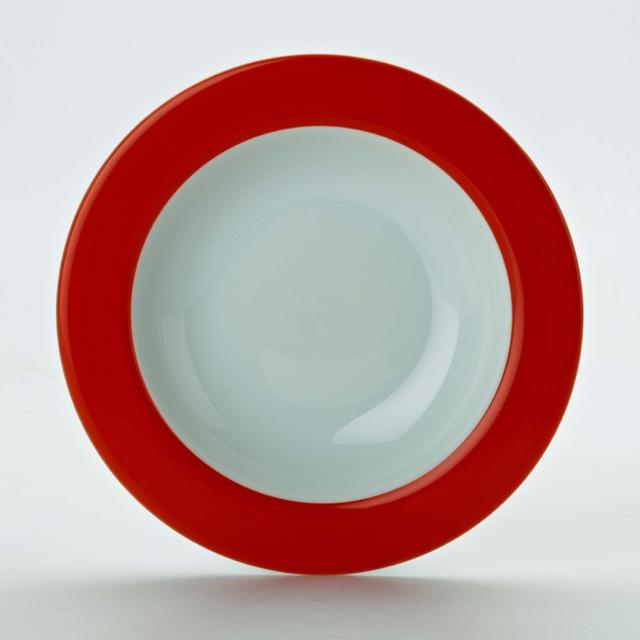Bord diep Fris+Fel rood 23 cm