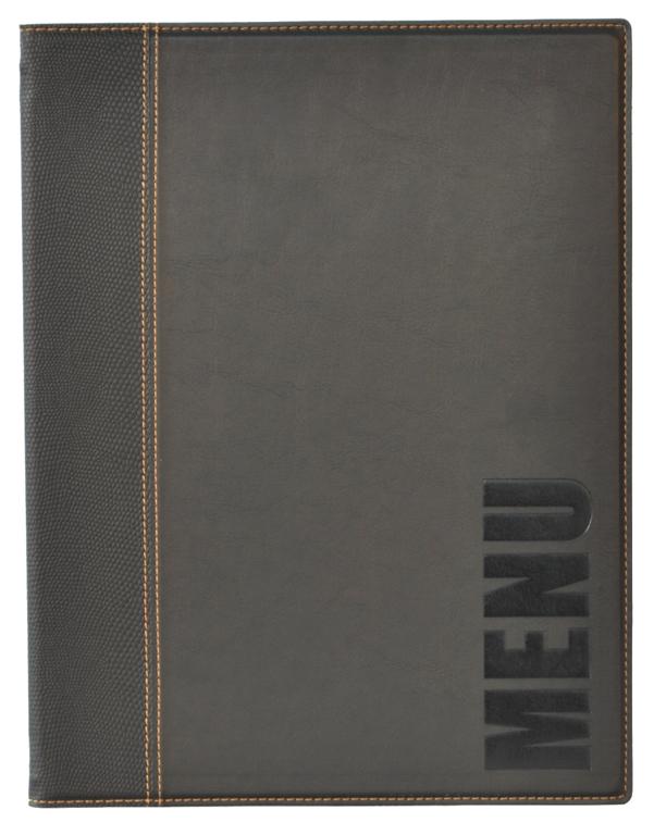 Menumap incl 1 inleg opdruk Menu zwart A4
