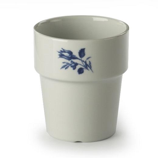 Melkbeker XL Fleuri wit 220cc