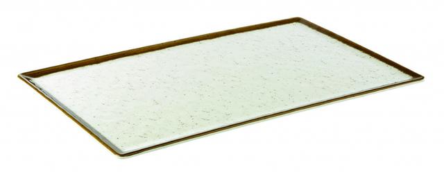 APS Plateau 1/1GN Stone Art - 530x325x15mm - Wit/Bruin