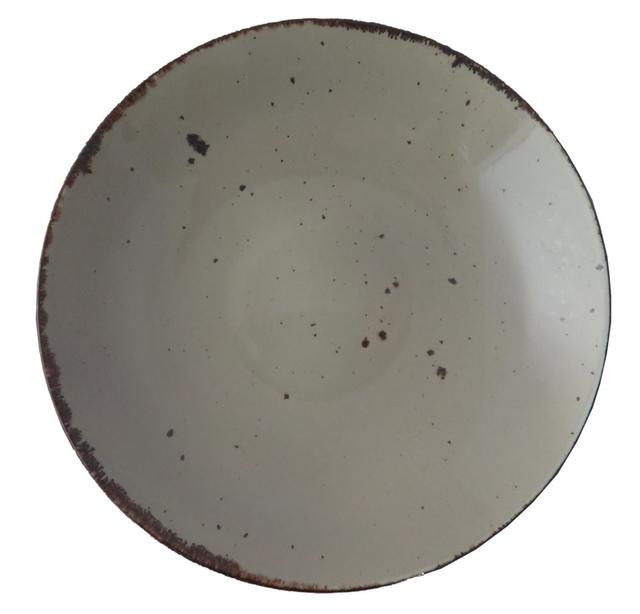 Bord diep Rustic lichtgroen 290mm