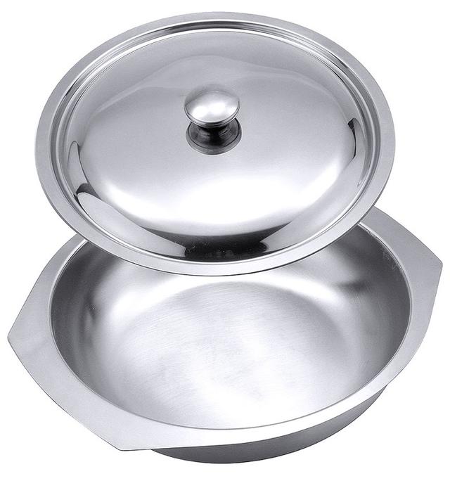 Dekschaal zonder deksel RVS 18/10 150mm/400cc