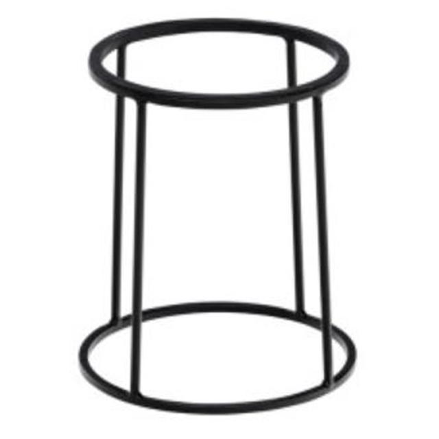 Buffet standaard rond zwart 220mm