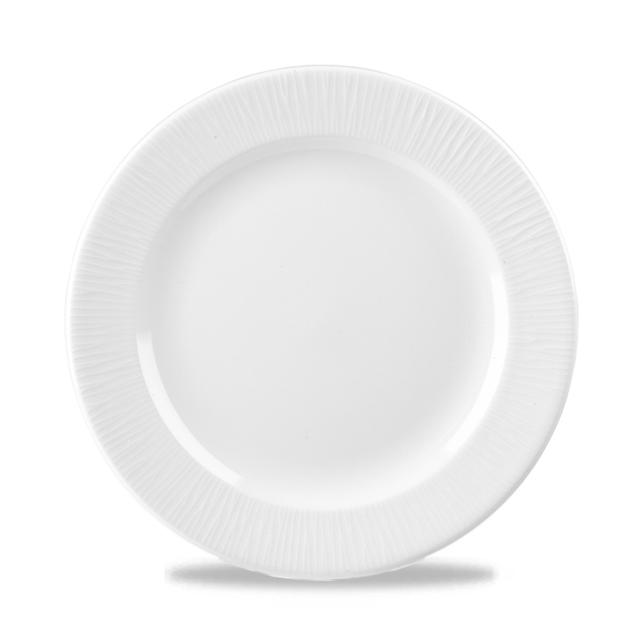 Churchill Bamboo Bord plat met rand - Ø261mm - White