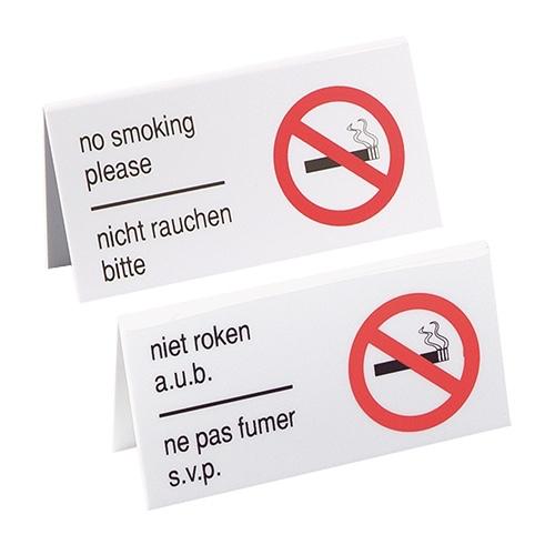 Bordje -NIET ROKEN A.U.B.- 130x 65mm