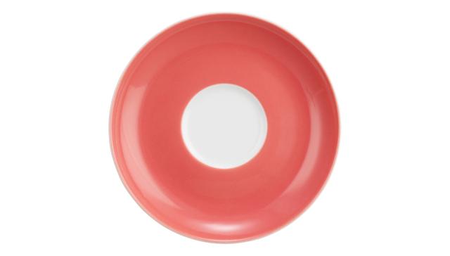 Schotel theekop Liberty Pure Colors rood 130mm