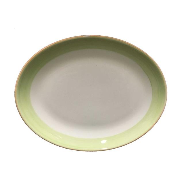 Serveerschotel ovaal Cosmo groen 250mm