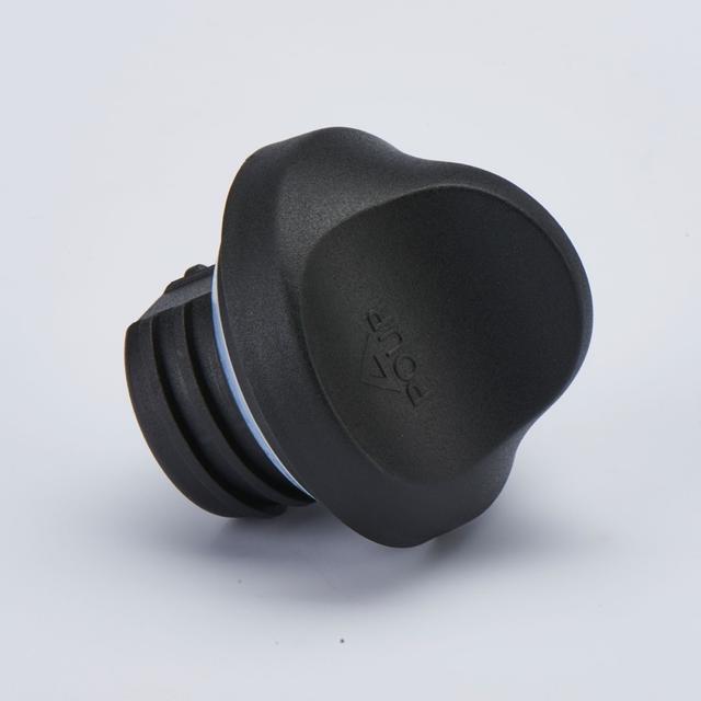 Schroefdop zwart tbv isoleerkan RVS