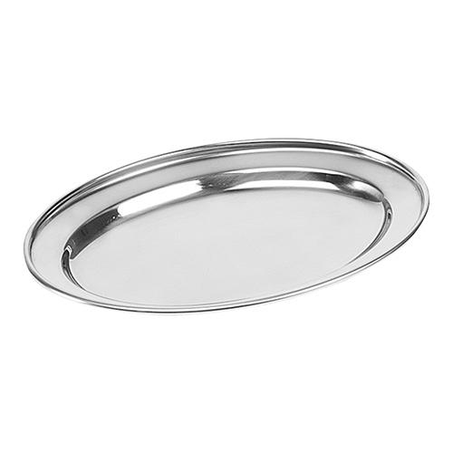 Serveerplateau ovaal rvs - 180x250mm