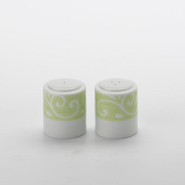 Peper/zoutstel XL groene krul 2-delig
