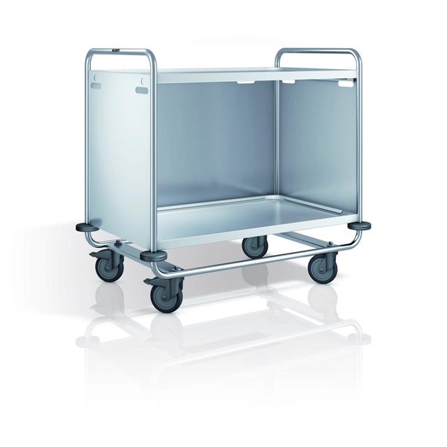 Serveerwagen open 2 bladen RVS SW10x6-2 verzwaard