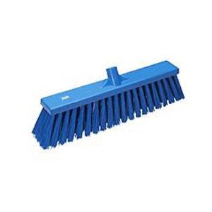 Bezem hard hygienisch blauw 470x65mm