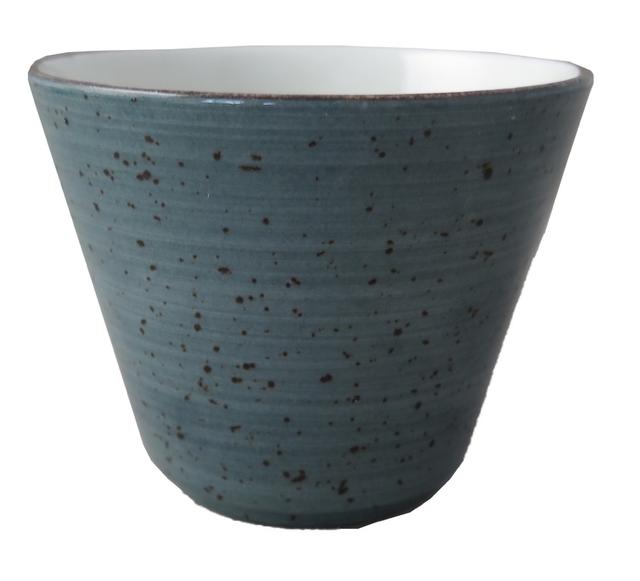 Schaal konisch Rustic blauw 300cc