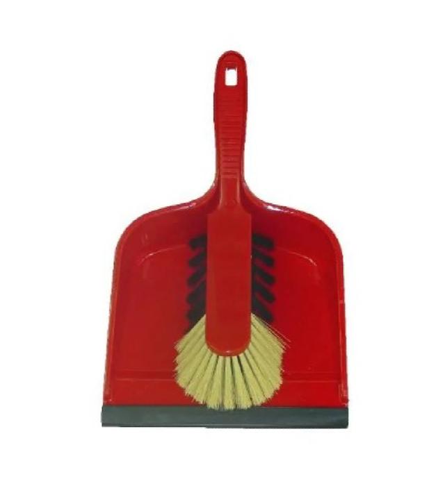 Stofblikset kunststof blauw / rood