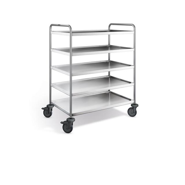 Serveerwagen SW 10 x 6-5 kunststof wielen