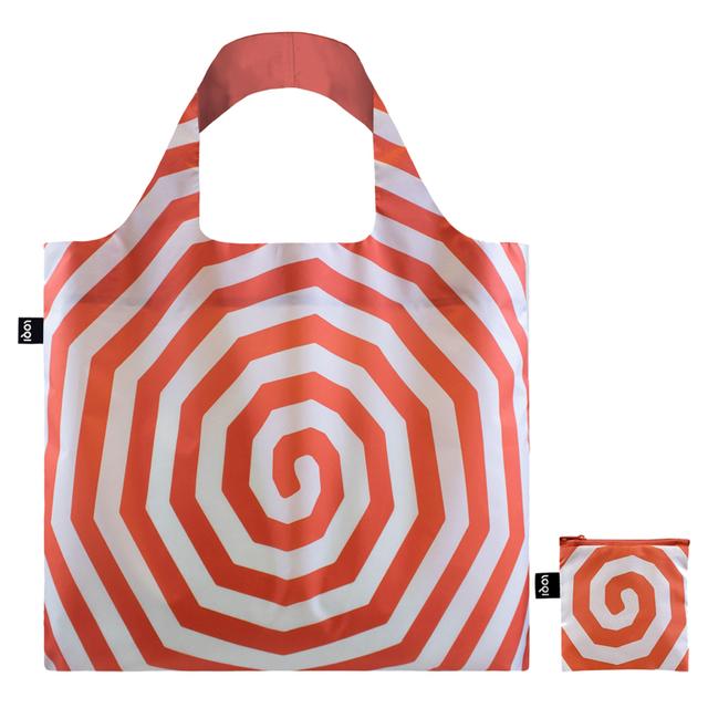 LOQI Bag Large - Spirals Red gerecycled