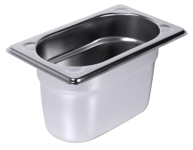 Gastronormbak 1/9 GN-100mm RVS