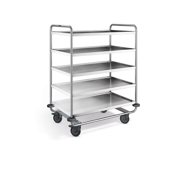 Serveerwagen SW 10 x 6-5 kunststof wielen