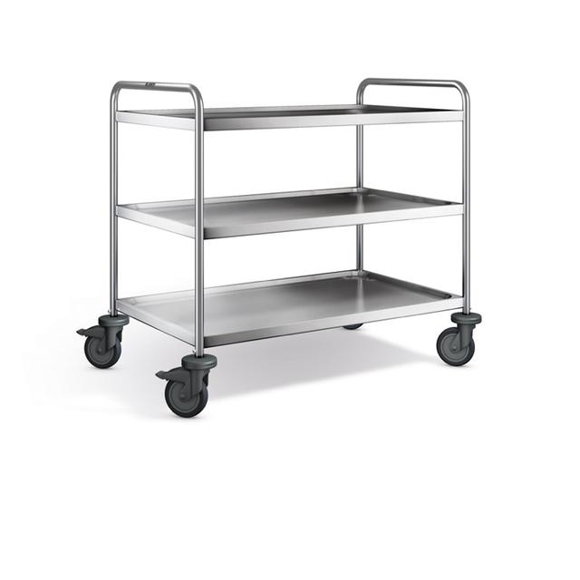 Serveerwagen SW 10 x 6-3 kunststof wielen